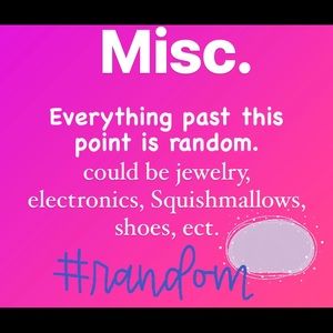 Miscellaneous and random items available past this point!